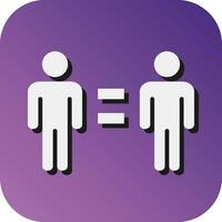 Human Right  Vector Glyph Gradient Background Icon For Personal And Commercial Use.