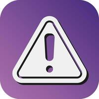 Caution  Vector Glyph Gradient Background Icon For Personal And Commercial Use.
