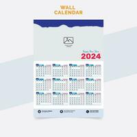 Wall Calendar Design vector