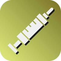 Adrenaline Syringe  Vector Glyph Gradient Background Icon For Personal And Commercial Use.