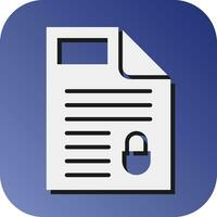 Privacy by Design  Vector Glyph Gradient Background Icon For Personal And Commercial Use.