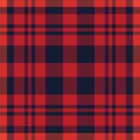 Plaid check pattern. Seamless fabric texture. Tartan textile print. vector