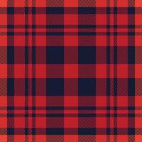 Plaid check pattern. Seamless fabric texture. Tartan textile print. vector