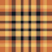Plaid check pattern. Seamless fabric texture. Tartan textile print. vector