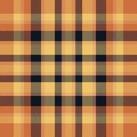 Plaid check pattern. Seamless fabric texture. Tartan textile print. vector