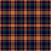 Plaid seamless pattern. Check fabric texture. Vector textile print.