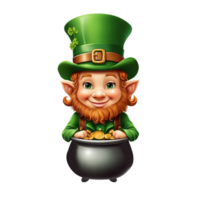 ai generiert st Patricks Tag Kobold Heilige png