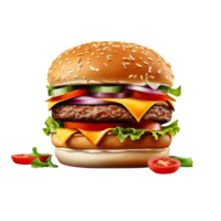 AI generated Cheese Chicken burger png