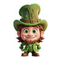 AI generated Patricks Day Leprechaun Saint png