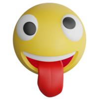 effronté emoji clipart plat conception icône isolé sur transparent arrière-plan, 3d rendre emoji et émoticône concept png