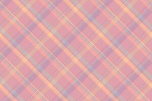 Plain textile tartan fabric, rag texture pattern plaid. Open check seamless background vector in light and red colors.