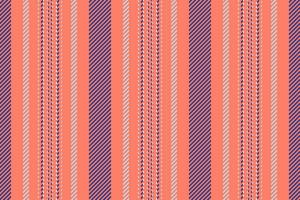 Italian textile vector stripe, piece texture fabric seamless. Aesthetic pattern vertical lines background in salmon and blue colors.