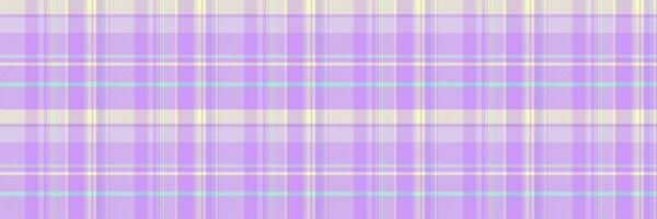 Grungy tartan fabric check, italian textile seamless background. Diverse vector plaid texture pattern in light and violet colors.