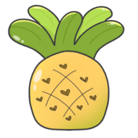 Cartoon clip art pineapple PNG