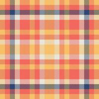 Gentle tartan seamless vector, neutral check pattern background. Invitation textile plaid fabric texture in red and amber colors. vector