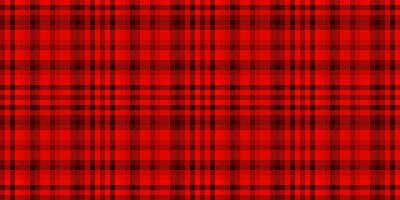 Neat fabric tartan textile, attire vector seamless background. Hotel pattern plaid texture check in red and dark colors.