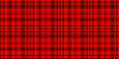 Neat fabric tartan textile, attire vector seamless background. Hotel pattern plaid texture check in red and dark colors.