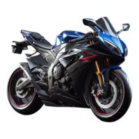 AI generated hyper realistic Sport bike isolated on transparent background. AI Generated png