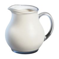 AI generated Pitcher of milk isolated on transparent background. AI Generated png