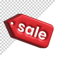 price tag sale 3d icon isolated design psd