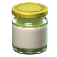 AI generated Small food jar isolated on transparent background. AI Generated png