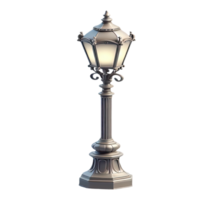 AI generated Street lamp 3d isolated on transparent background. AI Generated png