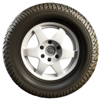 AI generated Off road racing wheel isolated on transparent background. AI Generated png