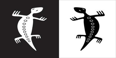 Illustration vector graphics of lizard icon