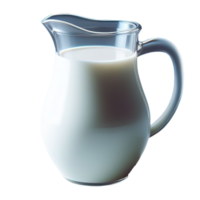 AI generated Pitcher of milk isolated on transparent background. AI Generated png