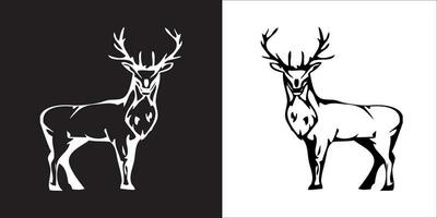 Illustration vector graphics of deer icon