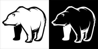 llustration vector graphics of bear icon