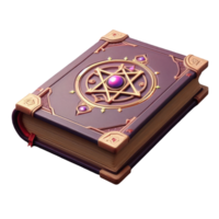 AI generated Spellbook isolated on transparent background. AI Generated png