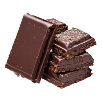 ai generado chocolate barras aislado en transparente antecedentes png