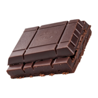 AI generated chocolate bars isolated on transparent background png