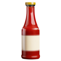 AI generated bottle Hot sauce isolated on transparent background. AI Generated png