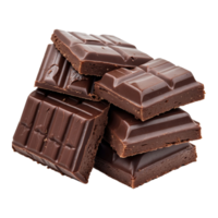 ai gerado chocolate bares isolado em transparente fundo png