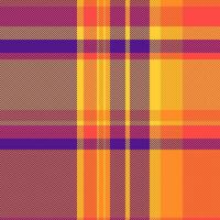Textile background vector of plaid fabric check with a texture seamless pattern tartan.