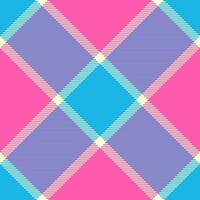 Fabric pattern check of texture seamless vector with a textile tartan plaid background.