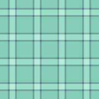 Rest check texture fabric, sensual background vector textile. Daisy pattern plaid tartan seamless in teal and light colors.