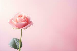 AI generated beautiful pink rose background photo