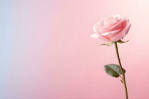 AI generated beautiful pink rose background photo