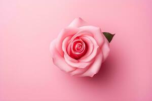 AI generated beautiful pink rose background photo