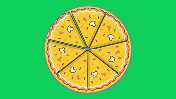 2d animated pizza video