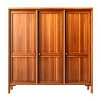 AI generated Wooden Wardrobe Isolated on Transparent Background png