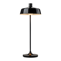 AI generated Black Lamp Isolated on Transparent Background png