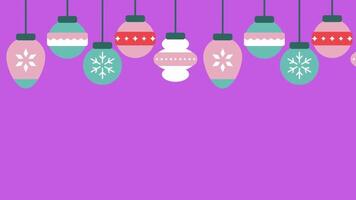 2d christmas animated decorations video
