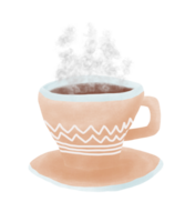 schattig koffie kop tekening png