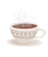 mignonne café tasse dessin png