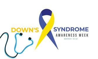 Downs syndrome awareness week. background, banner, card, poster, template. Vector illustration.