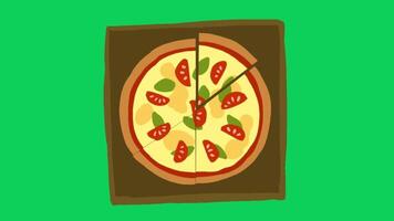 2d animated pizza video